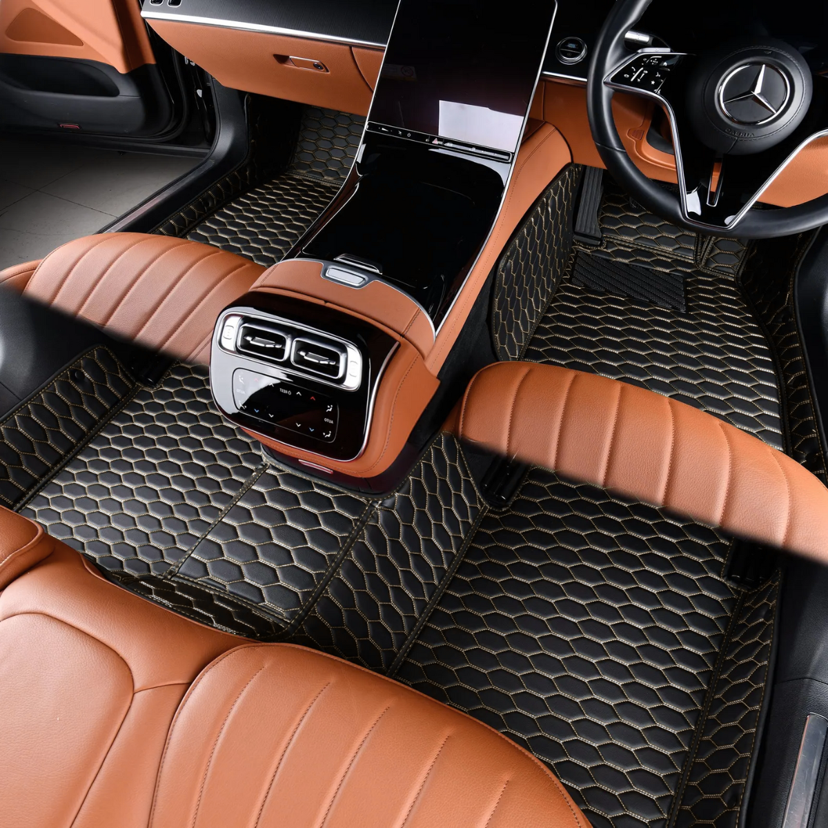 Tapis de sol sur mesure Honeycomb pour voiture